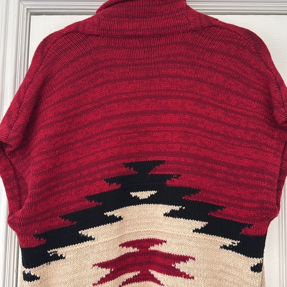 Ralph Lauren Jeans Co. Vintage Rare Southwestern Aztec Sweater Vest Cardigan - Picture 11 of 16